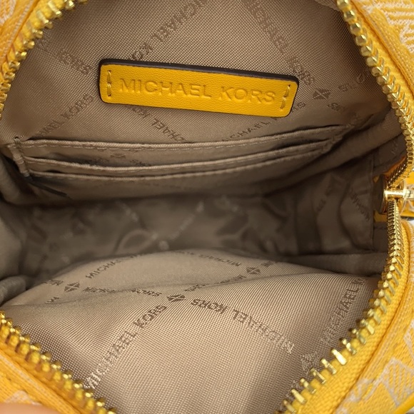 MICHAEL KORS SLOAN EDITOR SMALL NS TOP ZIP FLAP PACKET XBODY BUTTER MULTI - Picture 12 of 16